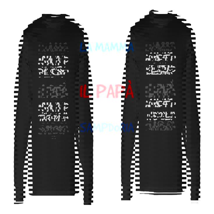 Magliette Uomo Manica Corta Calcio Regalo Tifoso Sampdoria Maglietta a maniche lunghe
