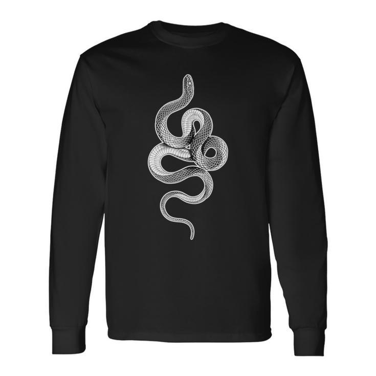 トップス long sleeve snake mamba-snake-serpent-blackwork-