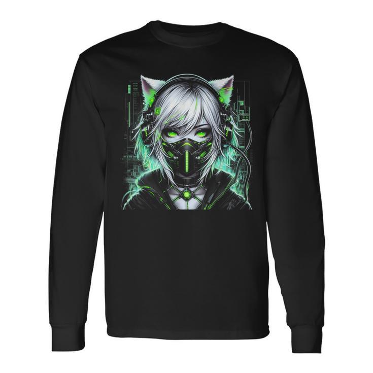 Manga Anime Ästhetische Cyberpunk Techwear Harajuku Langarmshirts Geschenkideen