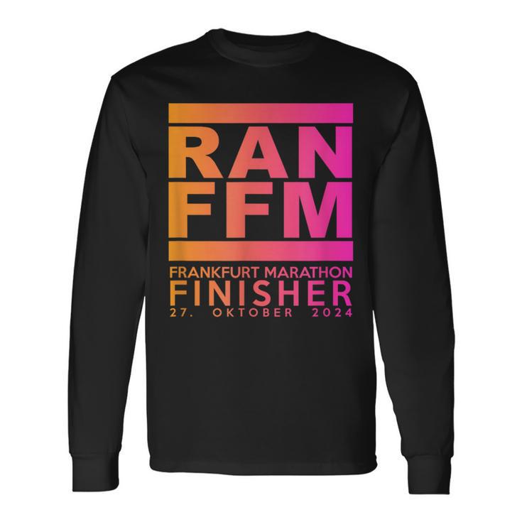 Marathon Frankfurt 2024 Finisher Langarmshirts Geschenkideen