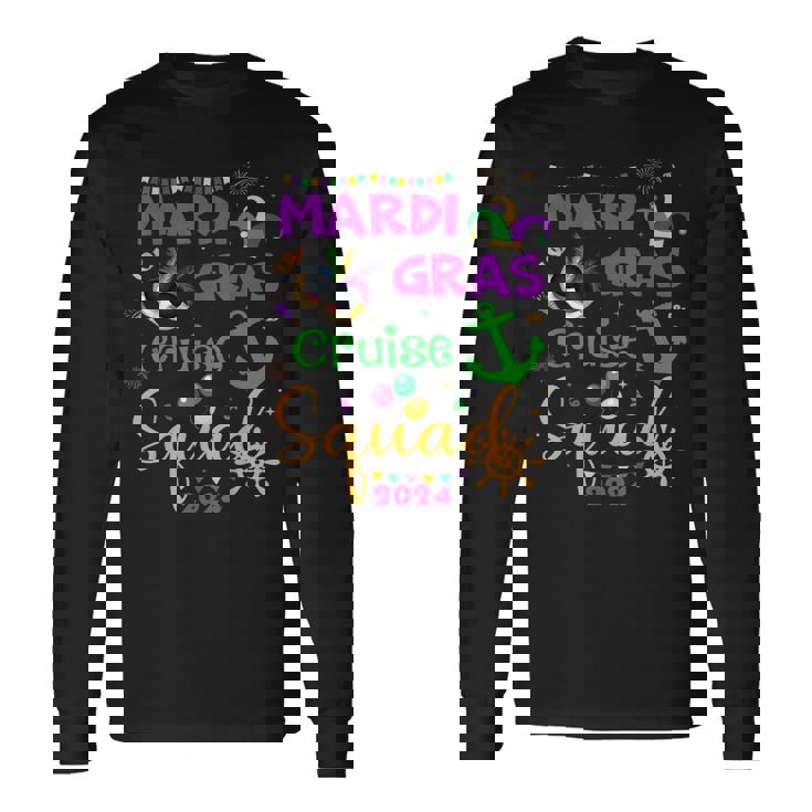 Mardi Gras Cruise 2024 Family Trip Matching Ship Long Sleeve T-Shirt Gifts ideas