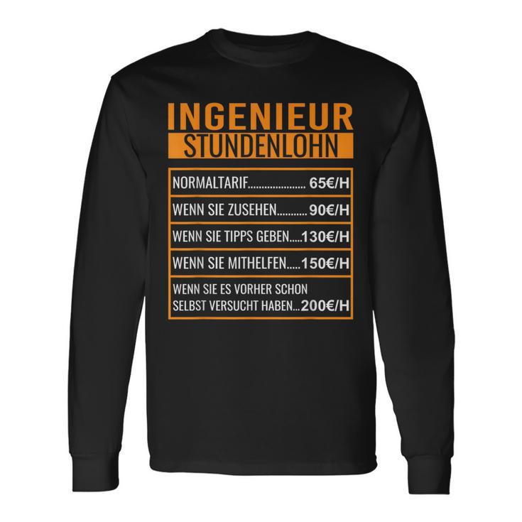 Maschinenbau Stundenlohn German Langarmshirts Geschenkideen