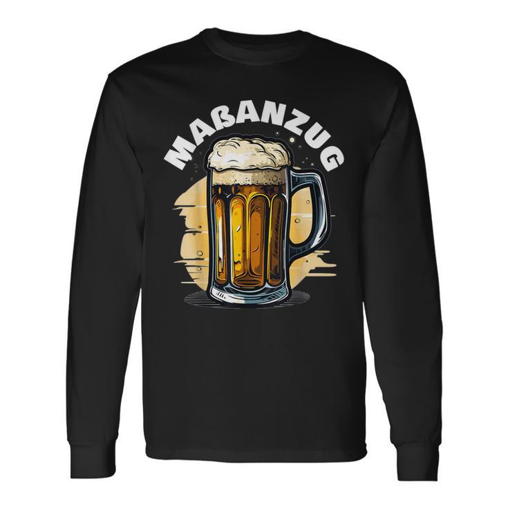 Maßanzug Maß Bier Bayrischer Spruch Maßkrug Bierkrug Langarmshirts Geschenkideen