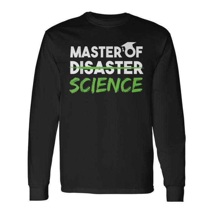 Master Of Science Uni Graduation Master Langarmshirts Geschenkideen