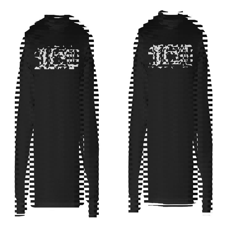 Mead Streetwearintage Cholo Script Goth Inspired Maglietta a maniche lunghe