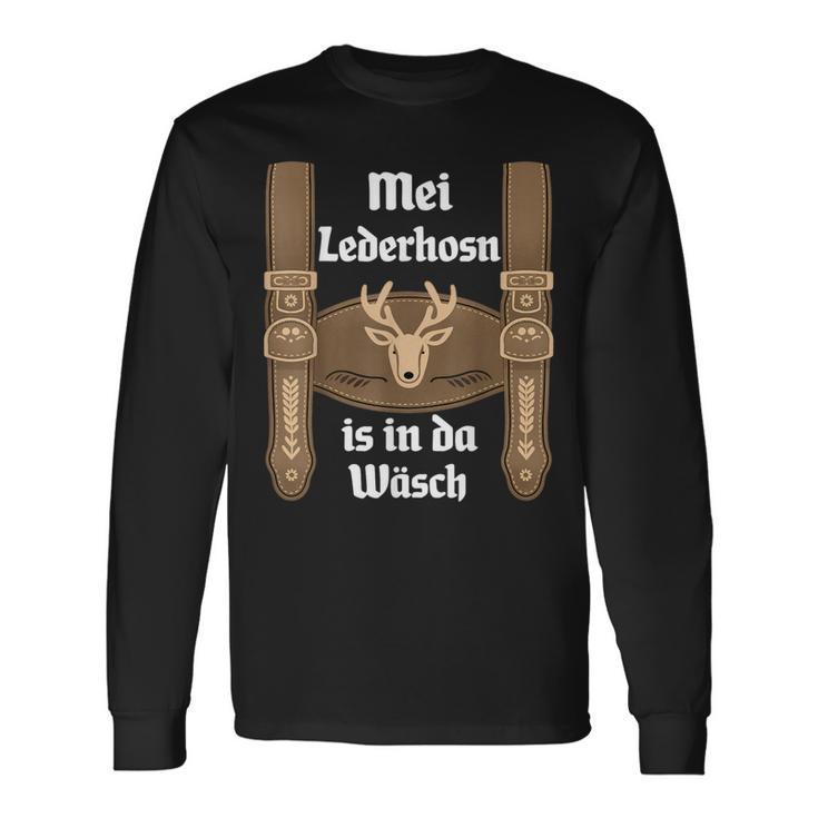 Mei Lederhosn Is In Da Wäsch Oktoberfest Costume Langarmshirts Geschenkideen