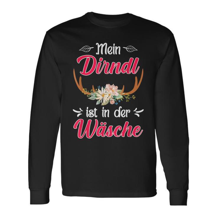 Mein Dirndl Ist In Der Wäsche My Dirndl Langarmshirts Geschenkideen