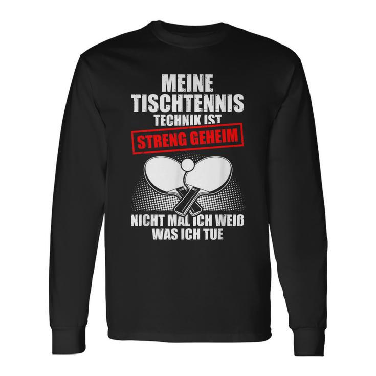 Meine Tischtennis Technik Langarmshirts Geschenkideen