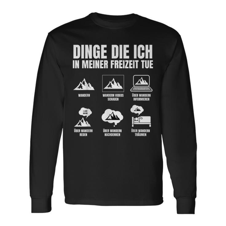 In Meiner Freizeit Hiking Hiking Mountains Langarmshirts Geschenkideen