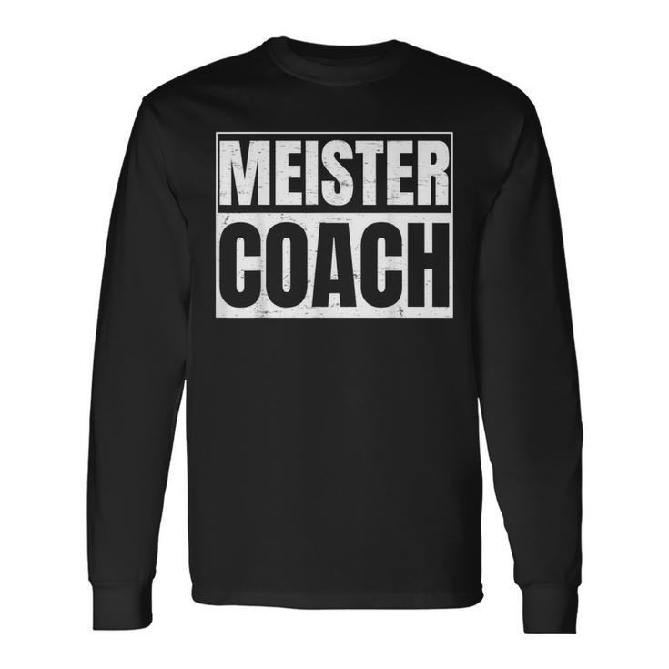 Meister Coach Geschenk For Football Trainer Langarmshirts Geschenkideen