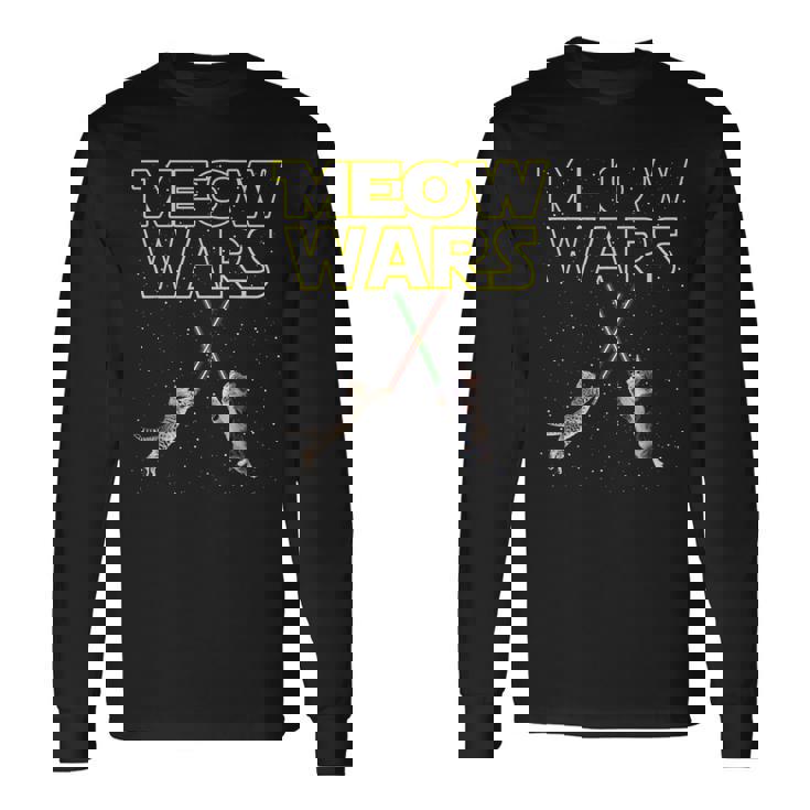 Meow Wars Cat For Cats Lovers S Maglietta a maniche lunghe