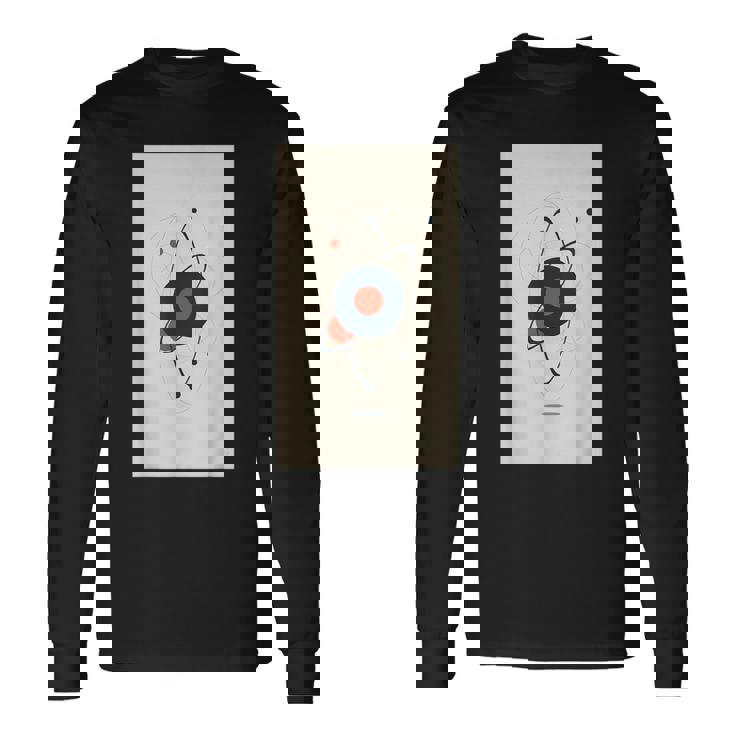 Minimalist Atomic Model Space Planets Science Long Sleeve T-Shirt