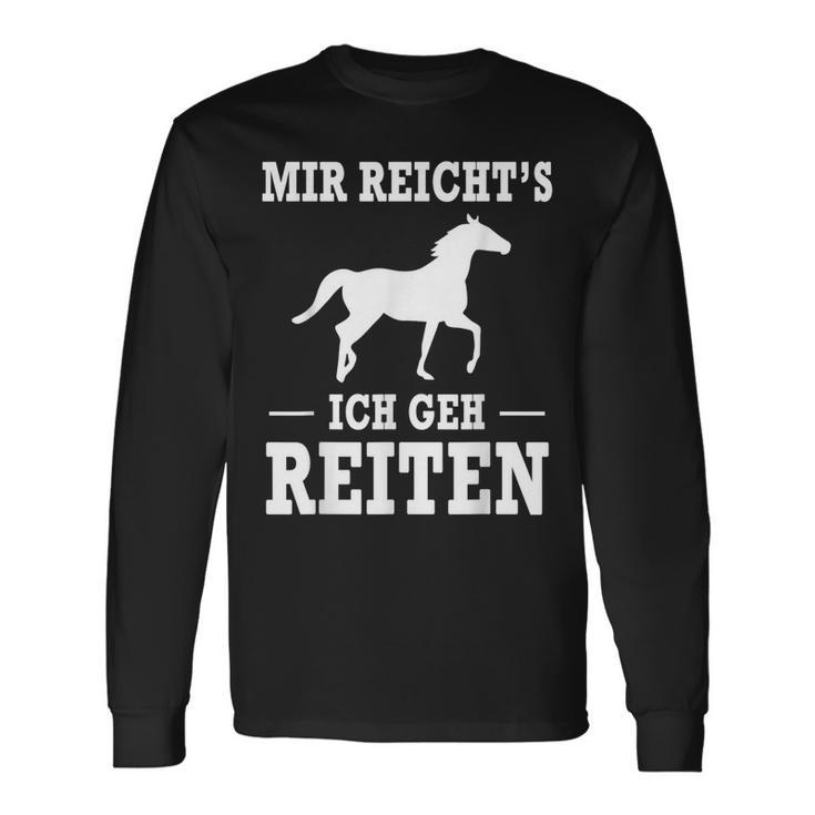 Mir Reicht's Ich Geh Riten Slogan Langarmshirts Geschenkideen