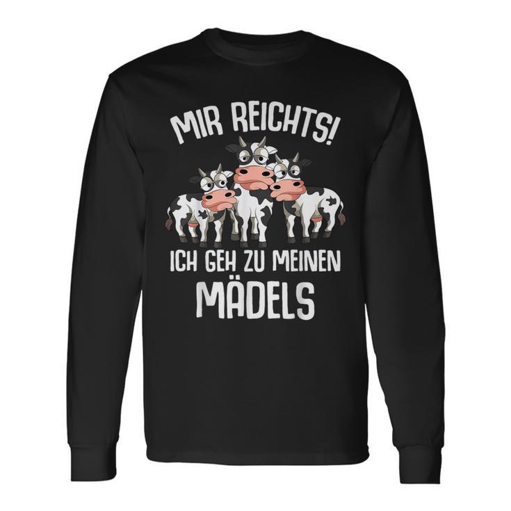 Mir Reichts Ich Geh Zu Meinen Kühen Landwirt Kühe Bauer Kuh Langarmshirts Geschenkideen