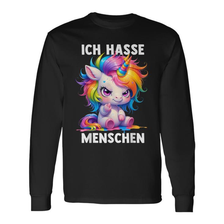 Misantroph Ich Hasse Menschen Langarmshirts Geschenkideen