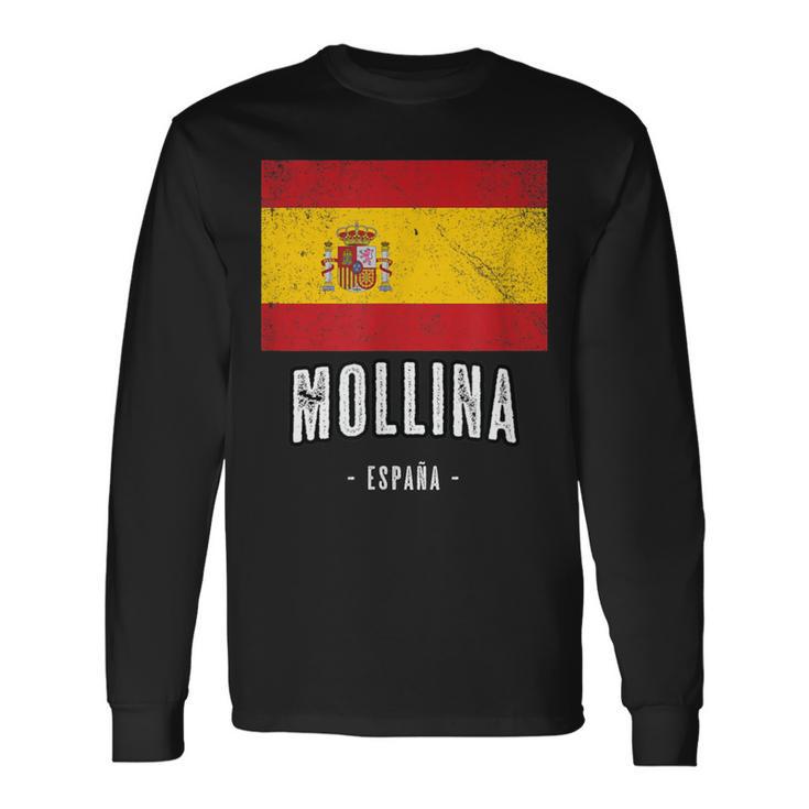 Mollina Spanien Es Flagge Stadt Bandera Langarmshirts Geschenkideen