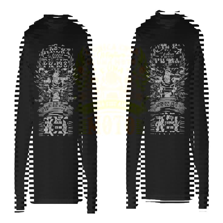 Motociclo Regalo Motociclista Motociclismo Uomini Maglietta a maniche lunghe