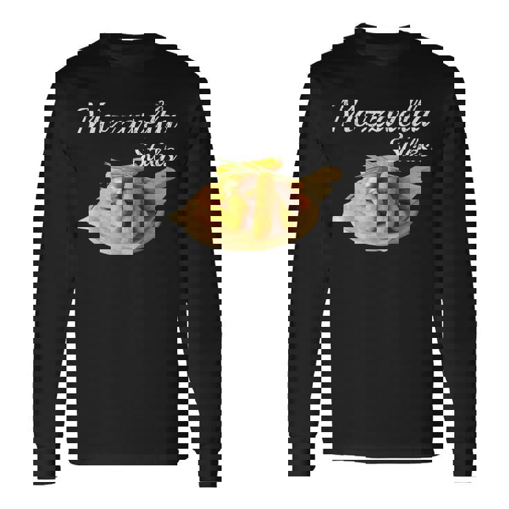 Mozzarella Sticks 90'S Mozzarella Stick Bread Meme Long Sleeve T-Shirt