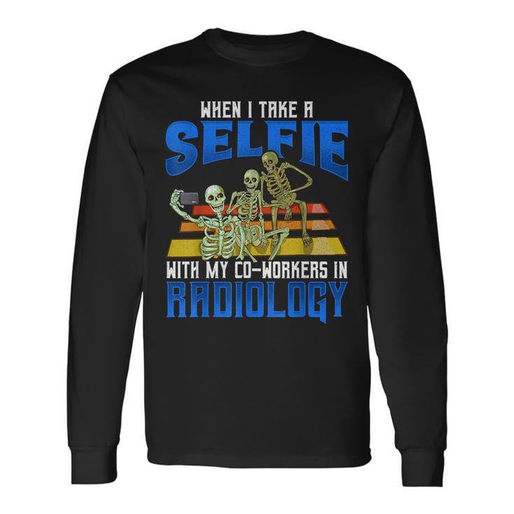 Mtra Radiology Selfie X-Ray Radiology Assistant Langarmshirts Geschenkideen