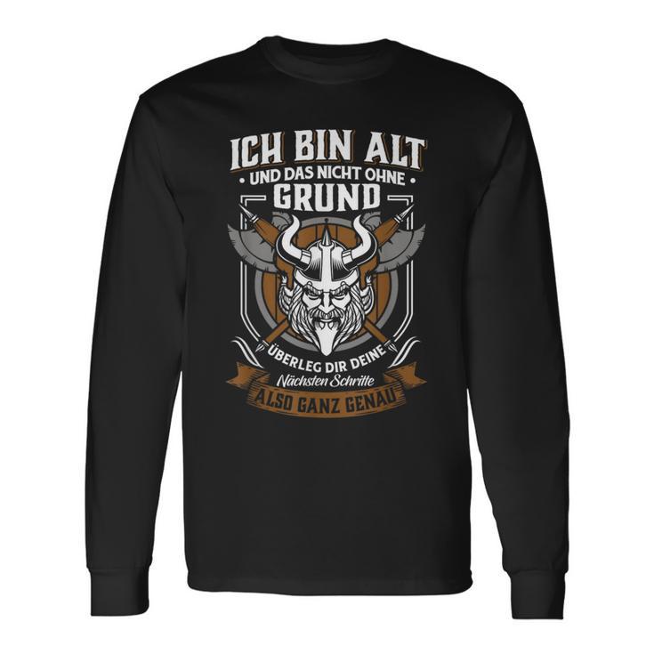 Nicht Grundlos Alt Nicht Grundlos Alt -Ikings & Walhal Langarmshirts Geschenkideen