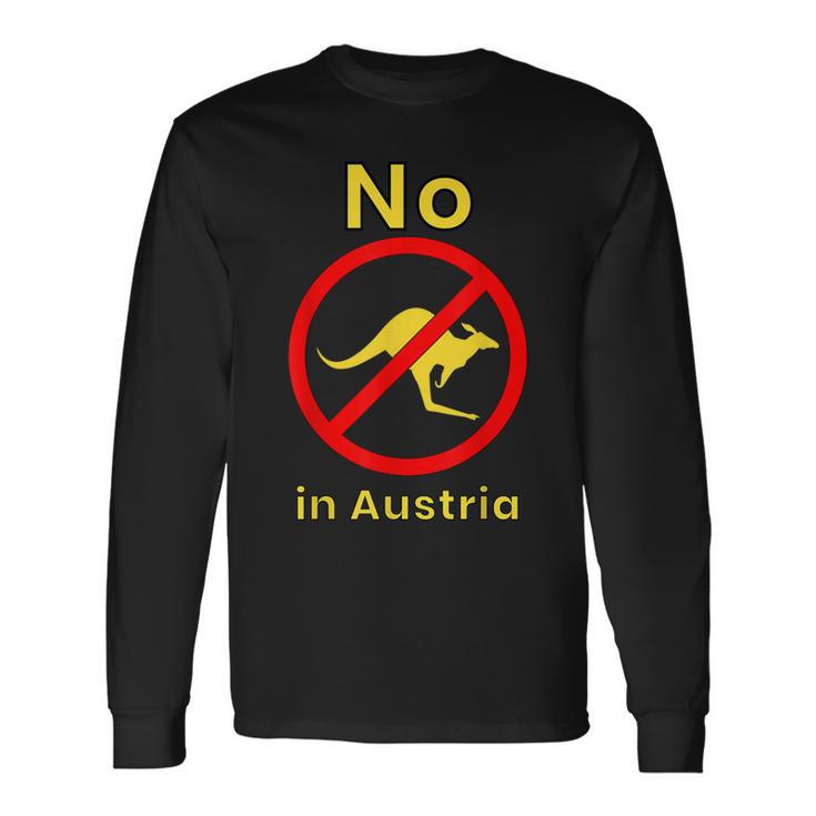 No Kangaroo In Austria No Kangaroo In Austria Langarmshirts Geschenkideen