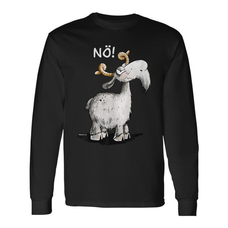 Nö Ziege Hat Keinen Bock I Goat Statement Fun S Langarmshirts Geschenkideen