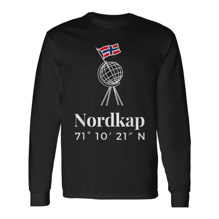 Nordkap Coordinates Langarmshirts Geschenkideen