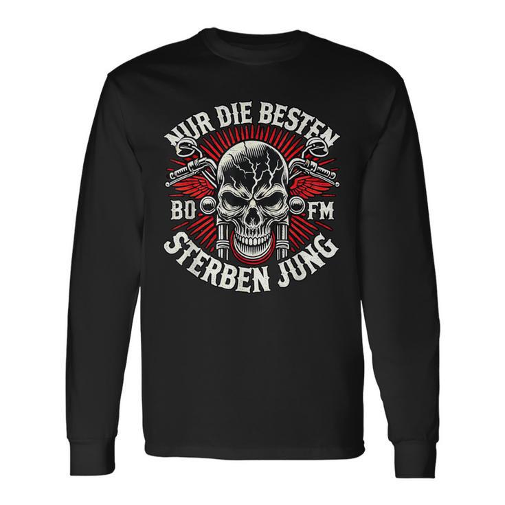 Nur Die Besten Die Jung Biker Statement Rocker Langarmshirts Geschenkideen