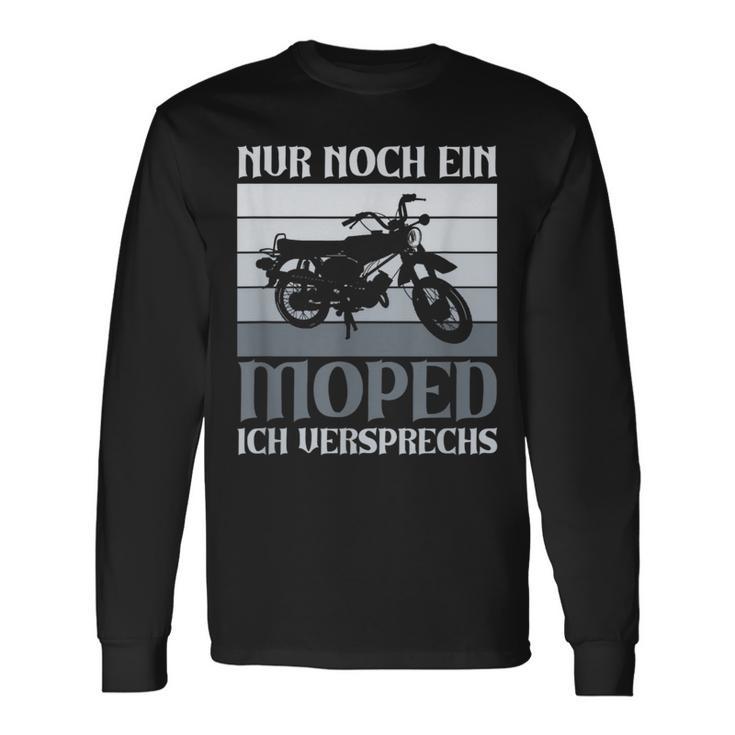 Nur Noch Ein Moped Ich Promise Simson Ddr 2 Taktintage Langarmshirts Geschenkideen