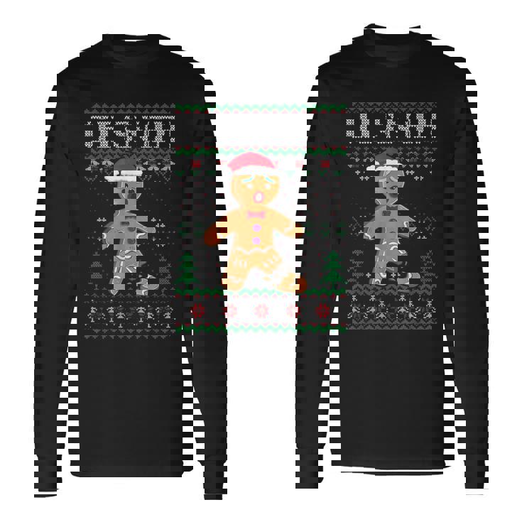 Oh Snap Gingerbread Christmas Xmas Happy Holiday Boy Long Sleeve T