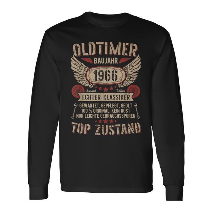 Oldtimer Baujahr 1966 Geborenintage Birthday Retro Langarmshirts Geschenkideen