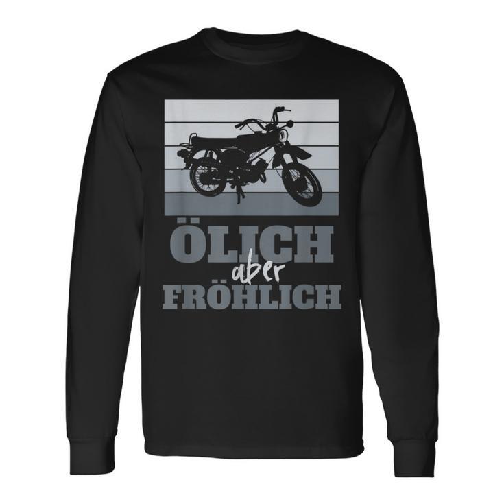 Ölich Aber Fröhlich Simson Ddr Moped Two-Strokeintage Langarmshirts Geschenkideen