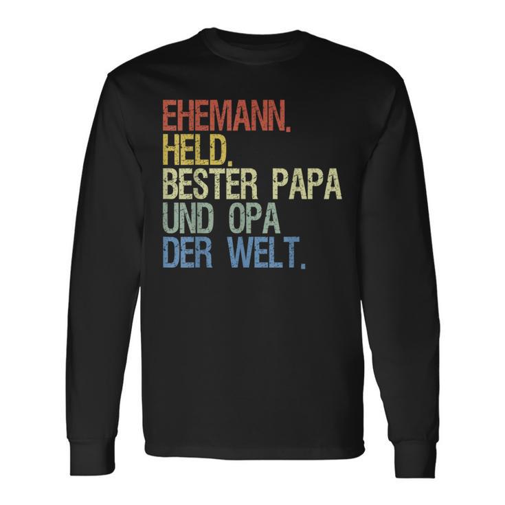 Opa Und Papa Bester Papa Und Opa Der Welt Langarmshirts Geschenkideen