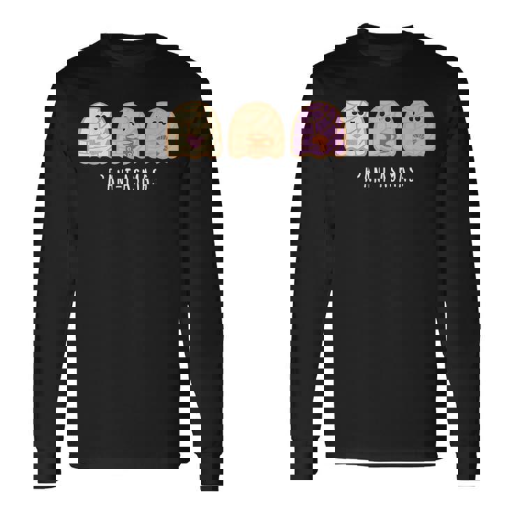 Pantasmas Ghost Spooky Conchas Mexican Ghost Long Sleeve T-Shirt