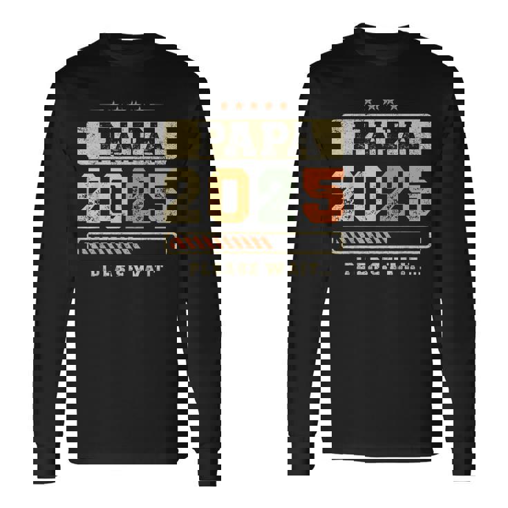 Papa 2025 Futuro Papá Futuro Padre Camiseta de manga larga