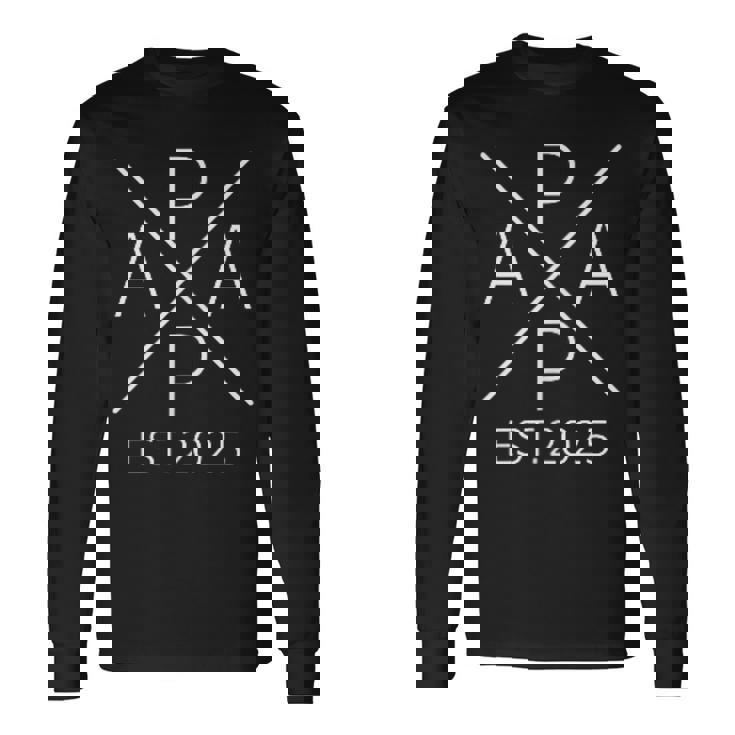 Papa Est 2025 Padre Para Ser 2025 Orgulloso Papa 2025 Camiseta de manga larga