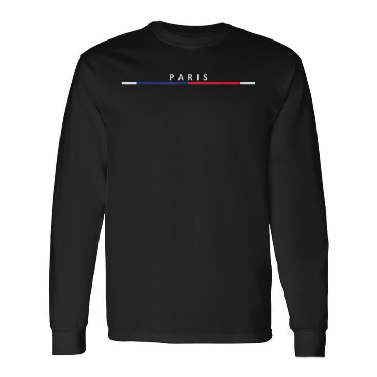 Paris France Flag Souvenirs Events Paris City Of Love France Langarmshirts Geschenkideen