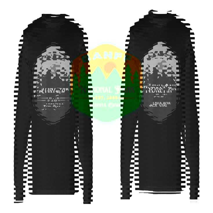 Parque Nacional Banff Alberta Canadá Est 1885 Camiseta de manga larga