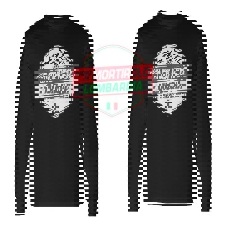 Passo Di Mortirolo Ciclista Lombardía Italia Ciclismoacaciones Camiseta de manga larga