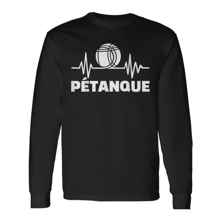 Petanque Boule Frequency Langarmshirts Geschenkideen