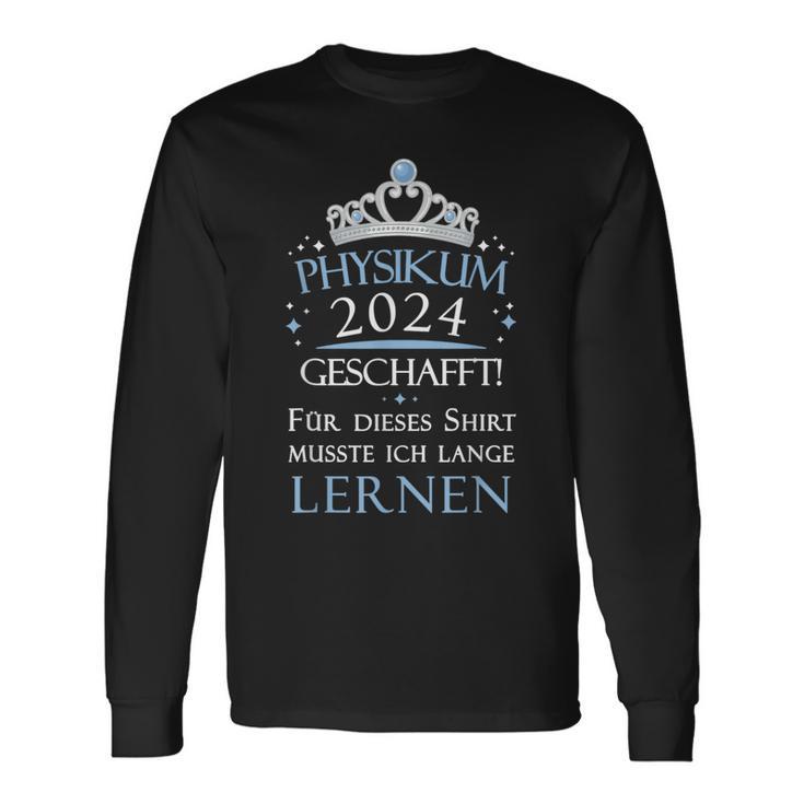 Physikum Medizinstudent Geschafft Bestanden Physikum 2024 Langarmshirts Geschenkideen