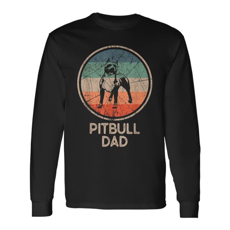 Pitbull Dogintage Pitbull Dad Langarmshirts Geschenkideen