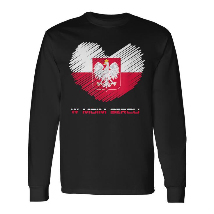 Poland In My Heart Polska Langarmshirts Geschenkideen