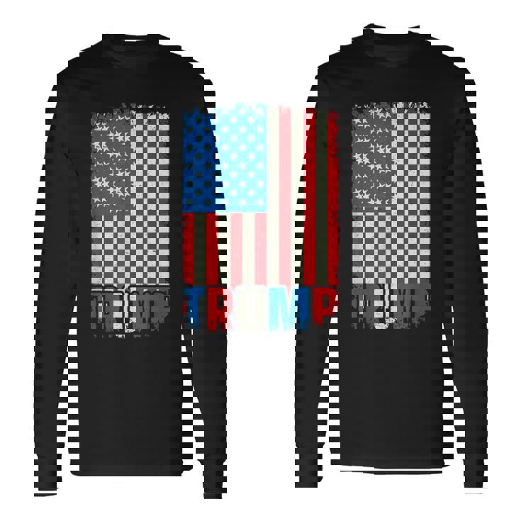 Política Donald Trump Bandera De Trump Donald Trump Camiseta de manga larga