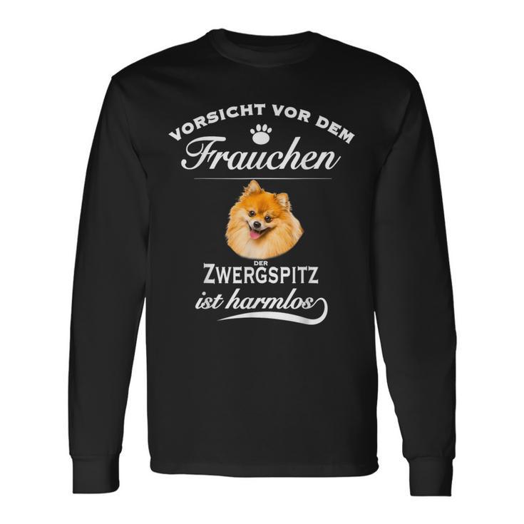 Pomeranian Orsicht Frauchen Langarmshirts Geschenkideen