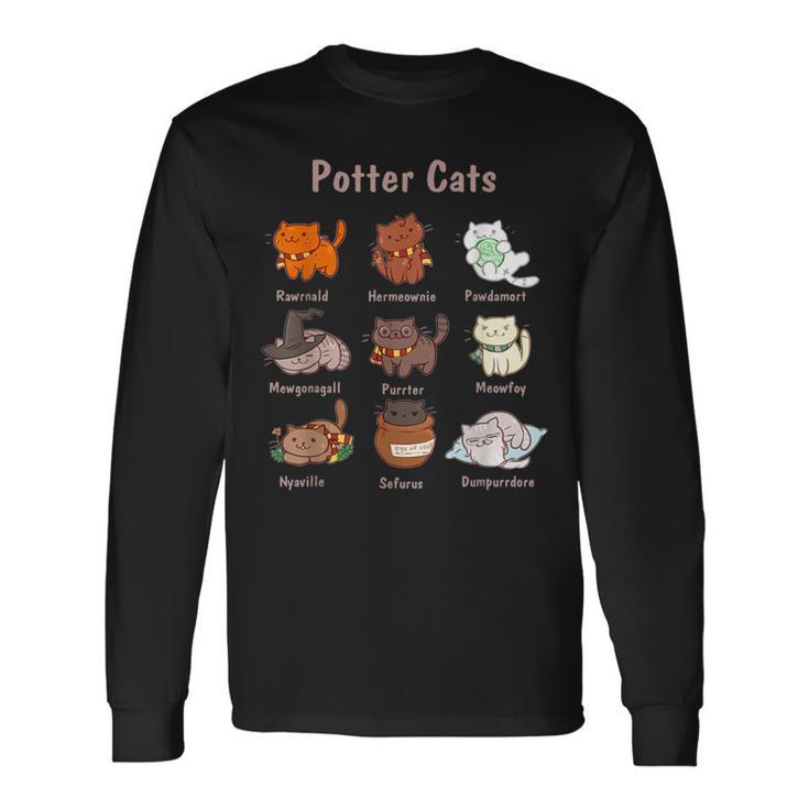 Potter Cats For Cat Lovers Langarmshirts Geschenkideen