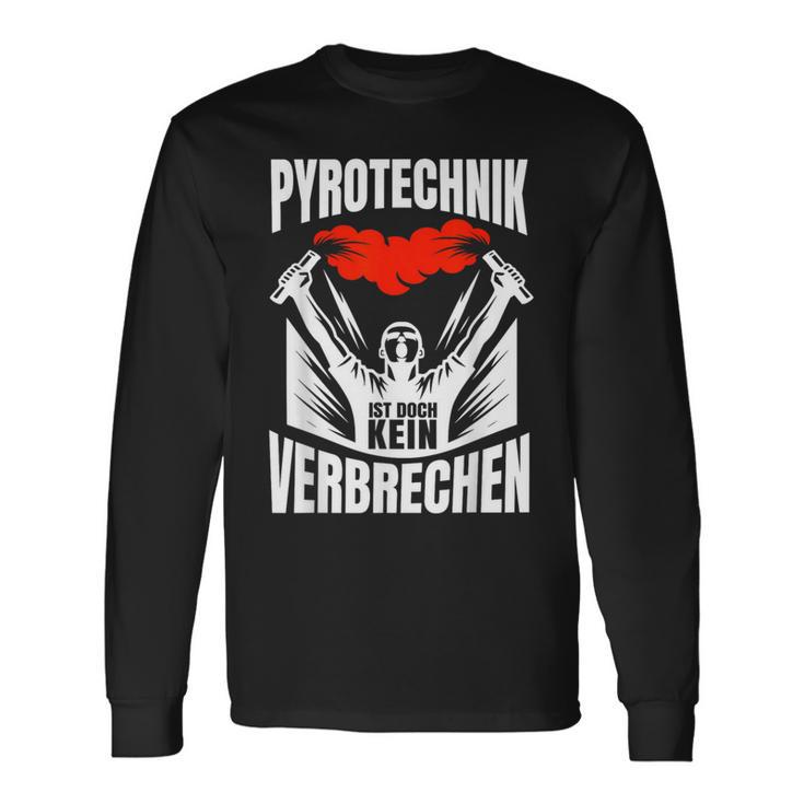 Pyrotechnik Football Fan Ist Aber Keinerbrechen Langarmshirts Geschenkideen