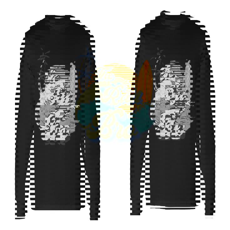 The Rad Bro Big One Surf Birthday Decorations For Brother Long Sleeve T-Shirt