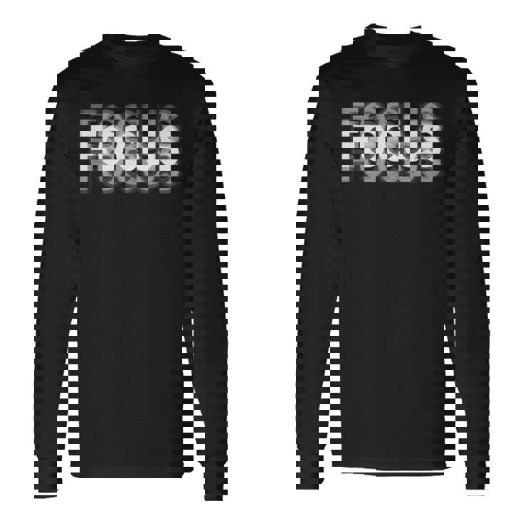 Regalo Focus Optical Illusion Double Take Maglietta a maniche lunghe