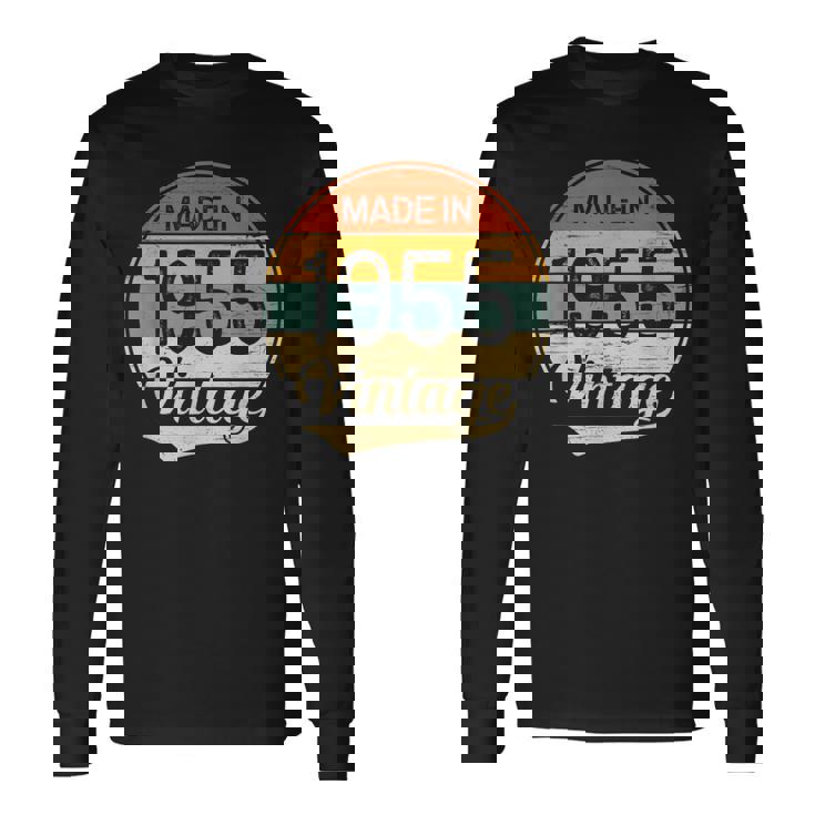 Regalo Uomo Donna 69 Compleanno -Intage Made In 1955 Maglietta a maniche lunghe